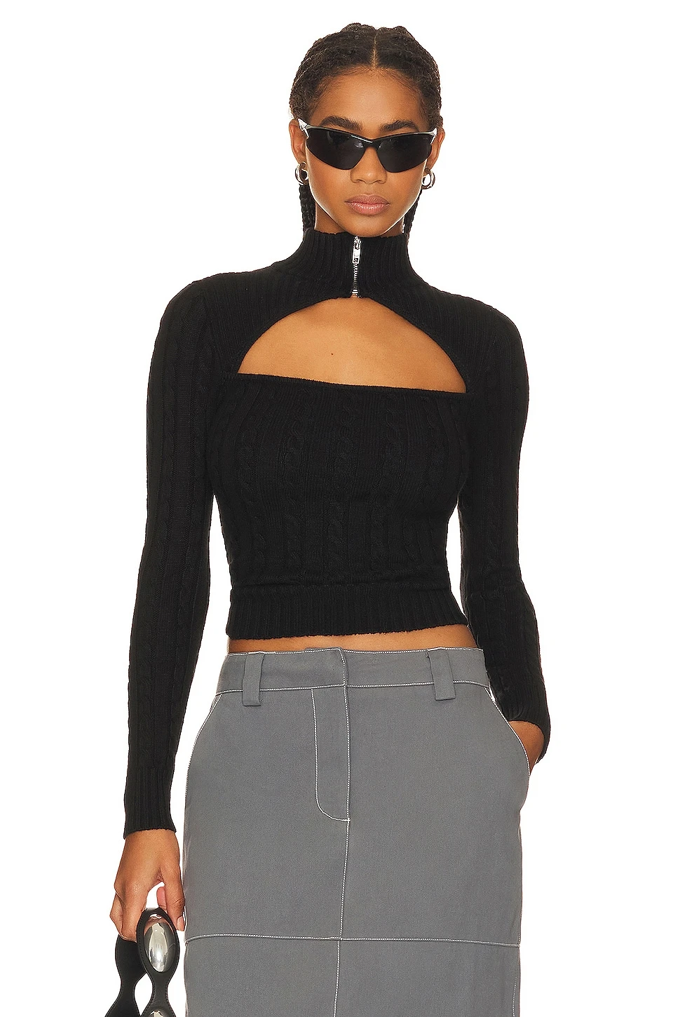 Tanya Cut Out Sweater Black 2 Tanya Cut Out Sweater Black