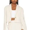 Splendid X Rachelove Cropped Blazer Porcelain -Camila coelho Shop SPLENDID WO637 V1