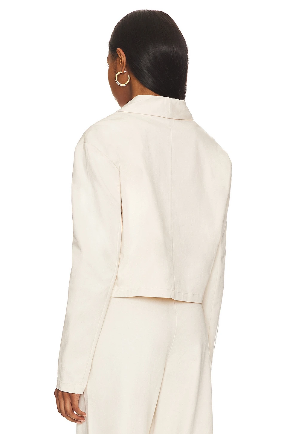Splendid X Rachelove Cropped Blazer Porcelain 6 Splendid X Rachelove Cropped Blazer Porcelain - Image 4