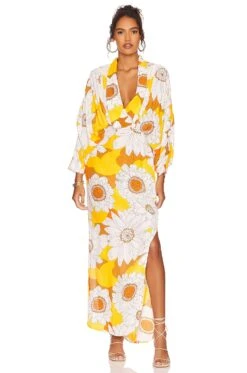 Plunge Maxi Dress Venice