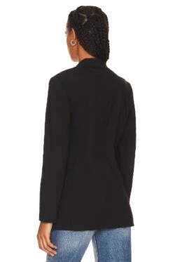 THEORY Rolled Sleeve Blazer Black -Camila coelho Shop THEO WO366 V4