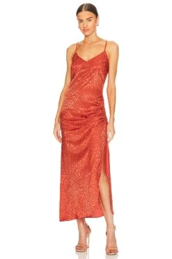 Cinched Maxi Dress Jet Black -Camila coelho Shop THRA WD25 V1