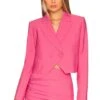 Double Brested Crop Blazer Flamingo 1 Double Brested Crop Blazer Flamingo -Camila coelho Shop TSEI WO6 V1