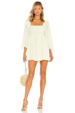 Thea Mini Dress Mint Green