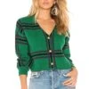 Bellair Cardi Green Plaid -Camila coelho Shop TULA WK215 V1