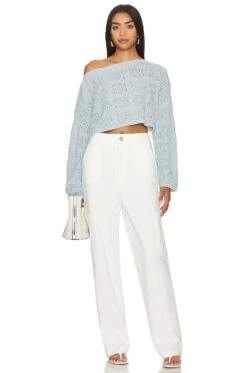 Merari Sweater Soft Blue -Camila coelho Shop TULA WK621 V4