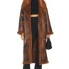 X Marianna Hewitt Belen Coat Cafe Brown -Camila coelho Shop TULA WO215 V1