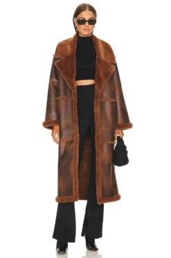 X Marianna Hewitt Belen Coat Cafe Brown