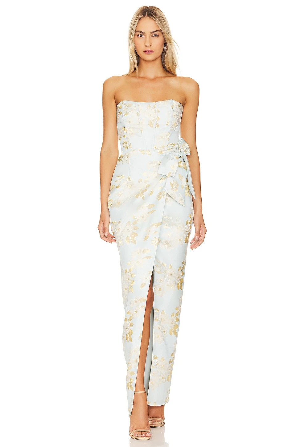 X REVOLVE June Dress Pink Rose Print 8 X REVOLVE June Dress Pink Rose Print - Image 6