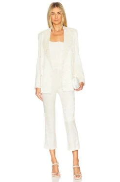 Charles Blazer White Mini Floral Brocade -Camila coelho Shop VCHP WO1 V5