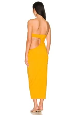 Snake Chain Cut Out Maxi Dress Tangerine -Camila coelho Shop WWWR WD30 V4