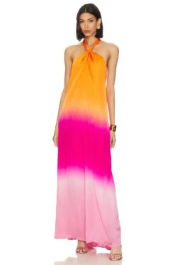 Gaia Dress Flamenco Ombre -Camila coelho Shop YOUN WD1244 V1 1