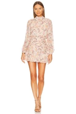 Teyona Mini Dress Country Paisley Sand