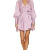 Zimmermann Silk Wrap Mini Dress Musk 2 Zimmermann Silk Wrap Mini Dress Musk -Camila coelho Shop ZIMM WD398 V1